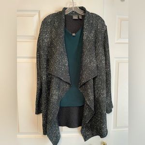 Chicos Size 1 Cardigan with Sleeveless Top